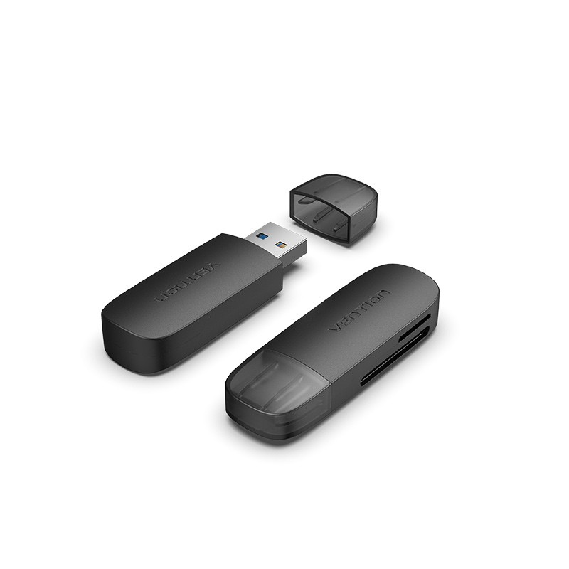 Vention CLGB0 lettore di schede USB 3.2 Gen 1 (3.1 Gen 1) Nero