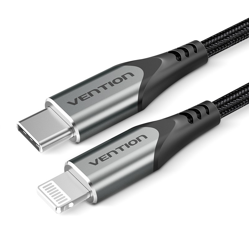 Vention TACHH cavo per cellulare Grigio 2 m USB C Lightning