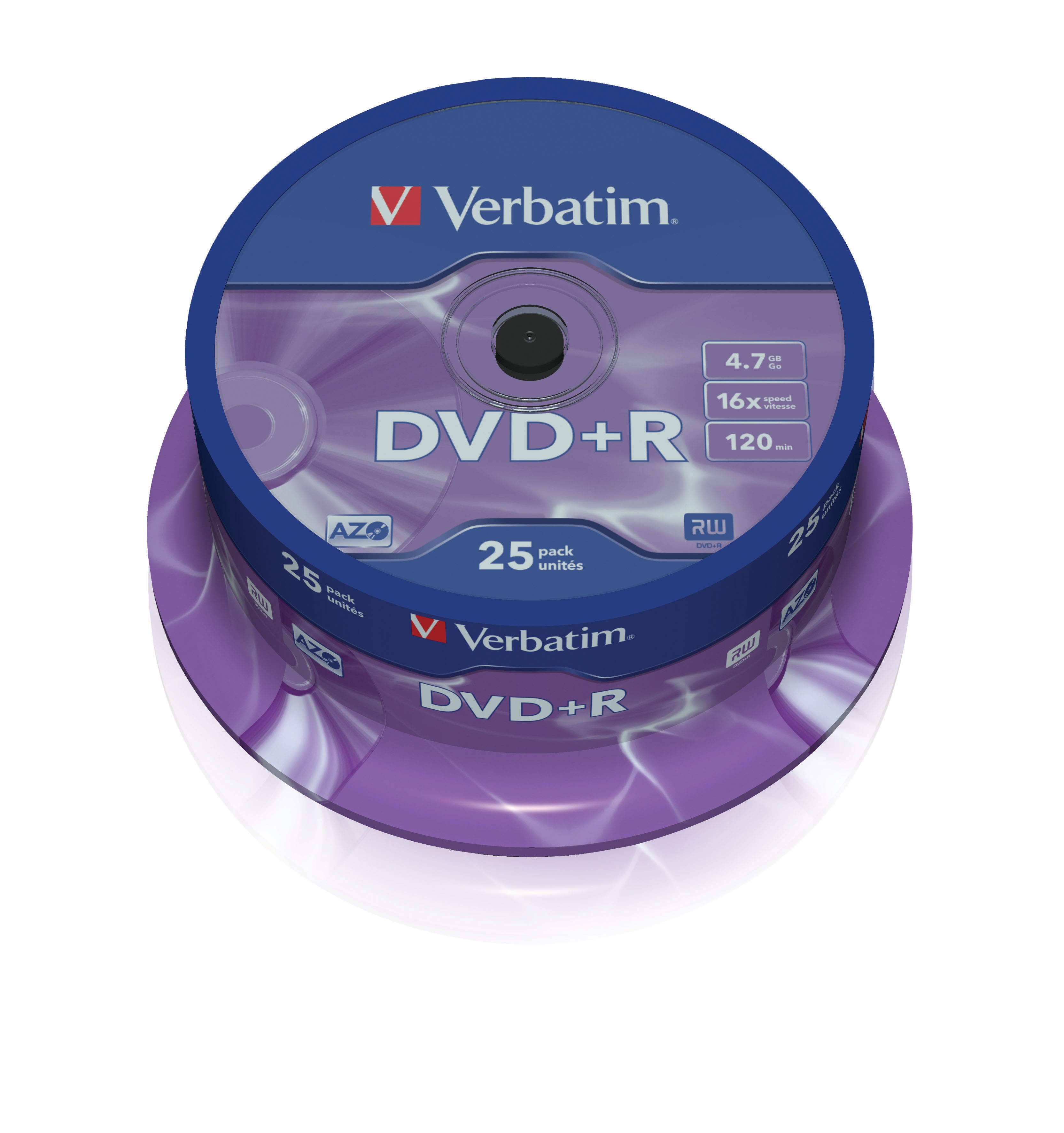 Verbatim 25 Dvd+R 47Gb Azo 16X Cake