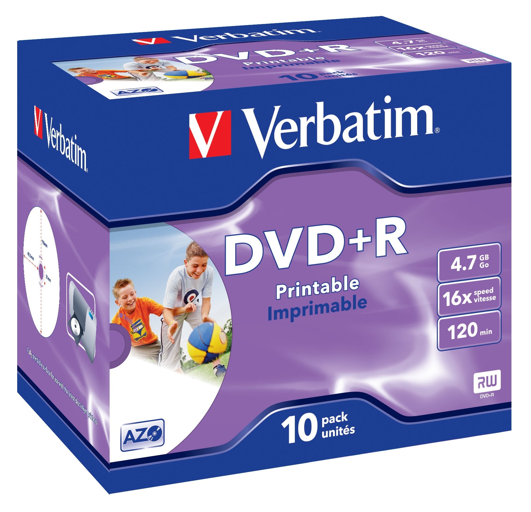 Verbatim 43508 DVD vergine 47 GB DVD+R 10 pz