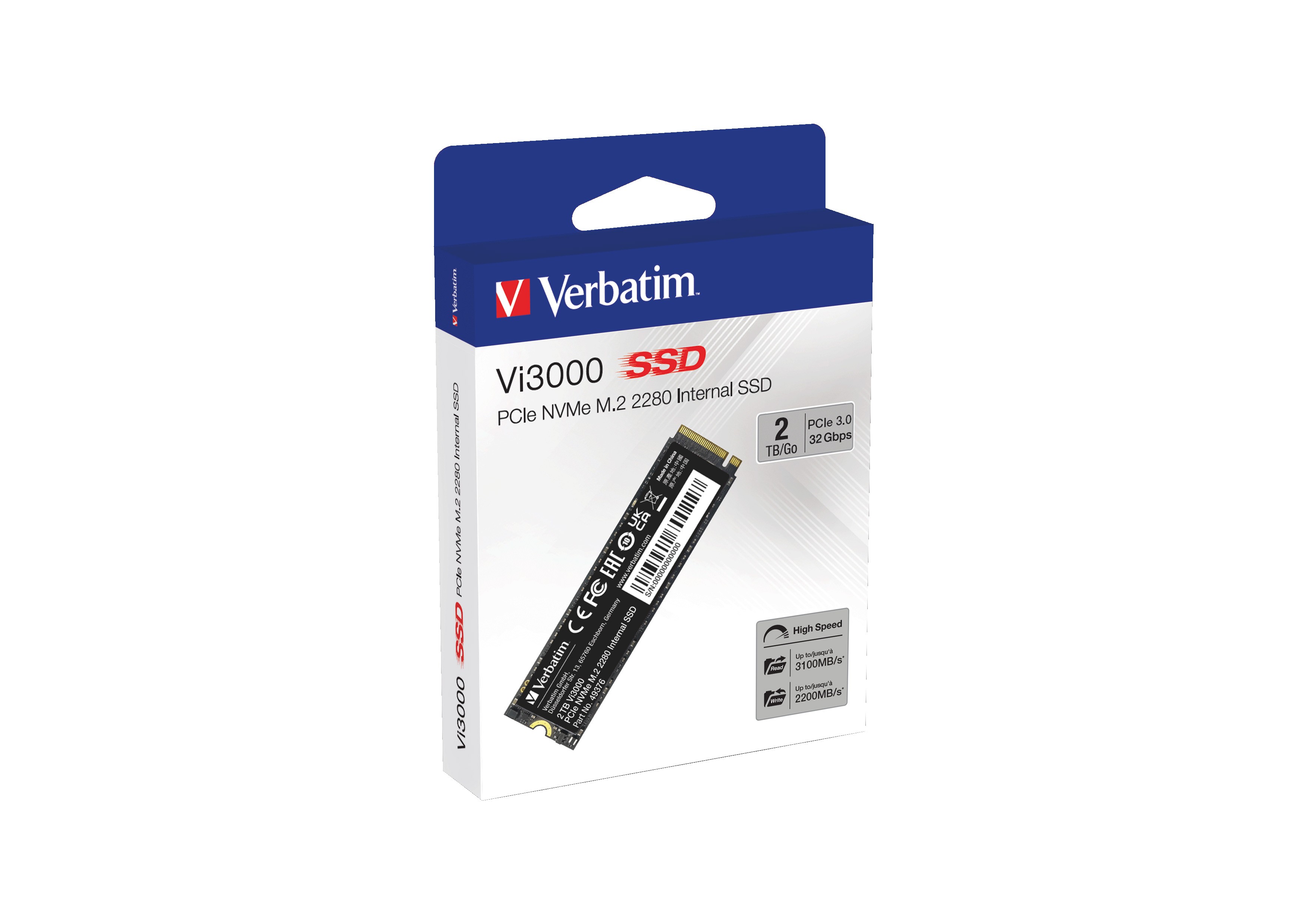 Verbatim Ssd Interno Vi3000 Pci-E Nvme M.2 2Tb