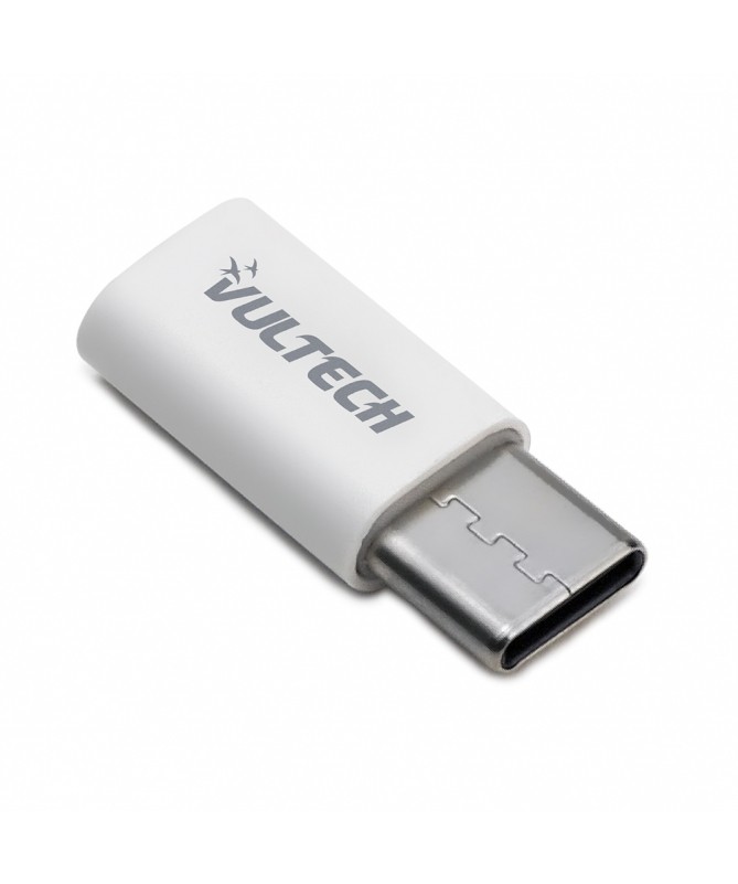 Vultech Adattatore Micro Usb 2.0 To Type C-Plastica-Bianco