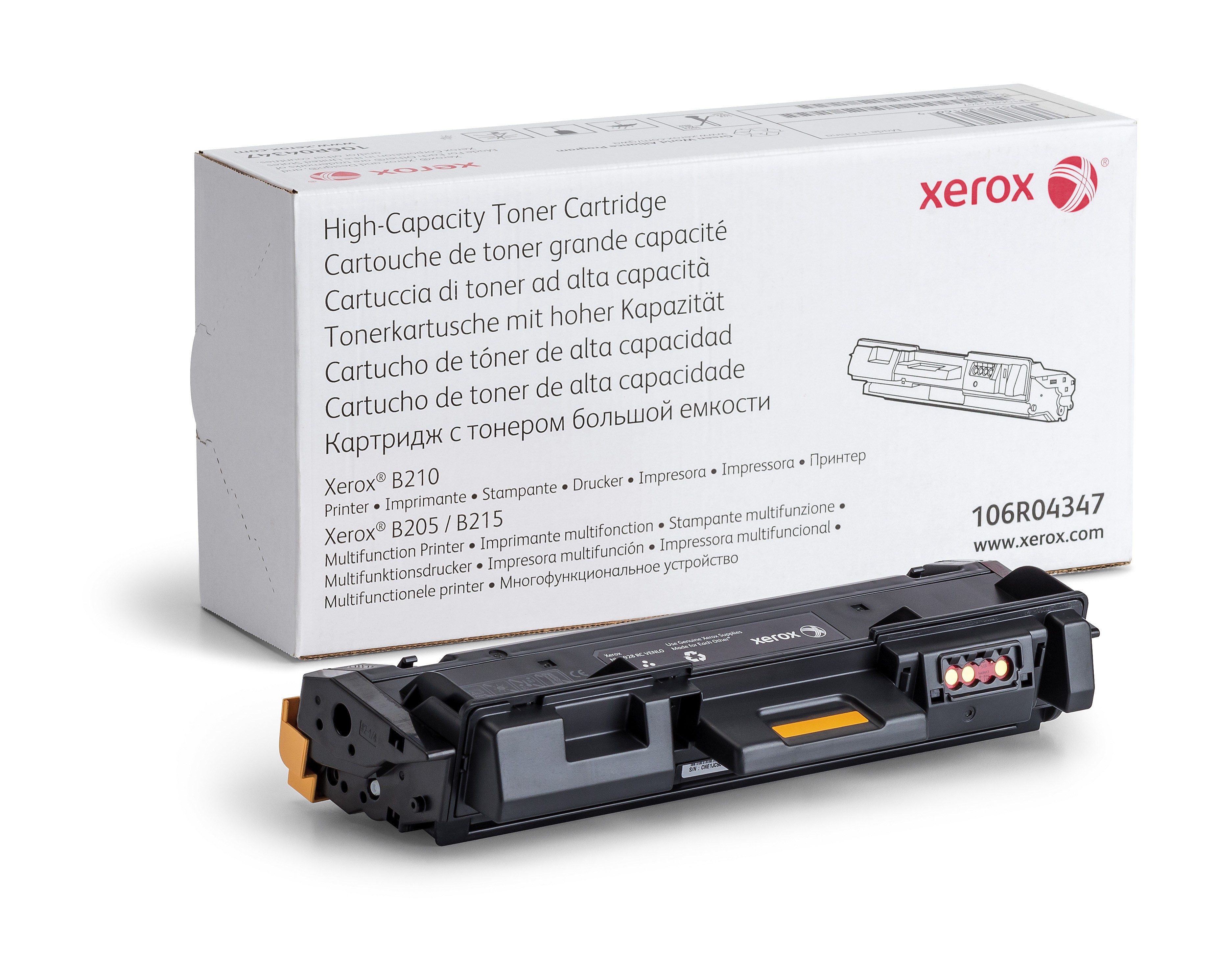 ORIGINALE Xerox toner nero 106R04347 B215 3000 pagine