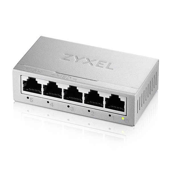 Zyxel Switch Unmanaged Gs-105B V5  5 Porte Gigabit Chassis Metallo Desktop