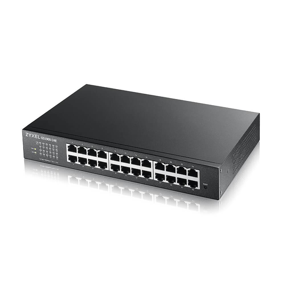 Zyxel Switch Managed 24 Porte Gigabit Supporto Ipv6 Vlan Design Senza Ventole Desktop/Rack