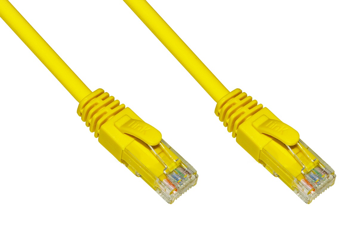 Cavo Rete Categoria 6A Non Schermato Utp Awg24 Colore Giallo Halogenfree Mt 75