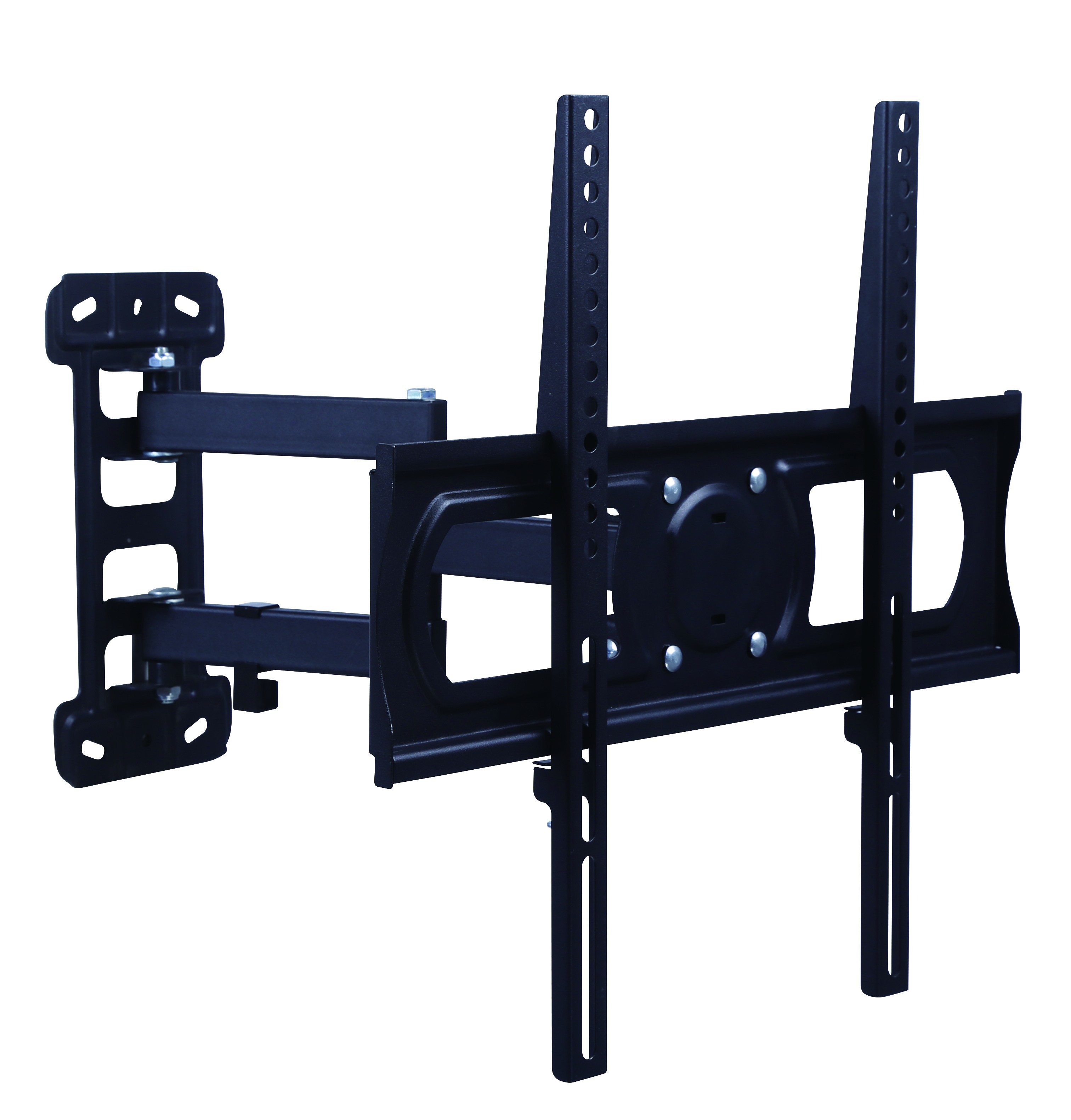 Link LKBR58 Staffa A Muro Per Tv Da 32" A 55" Fino A 40 Kg – Compatibile Vesa 75X75, 400X400 – Orientamento Verticale E Orizzontale – Estensione 77-320 Mm – Supporto In Acciaio Con 3 Snodi – Nero-image