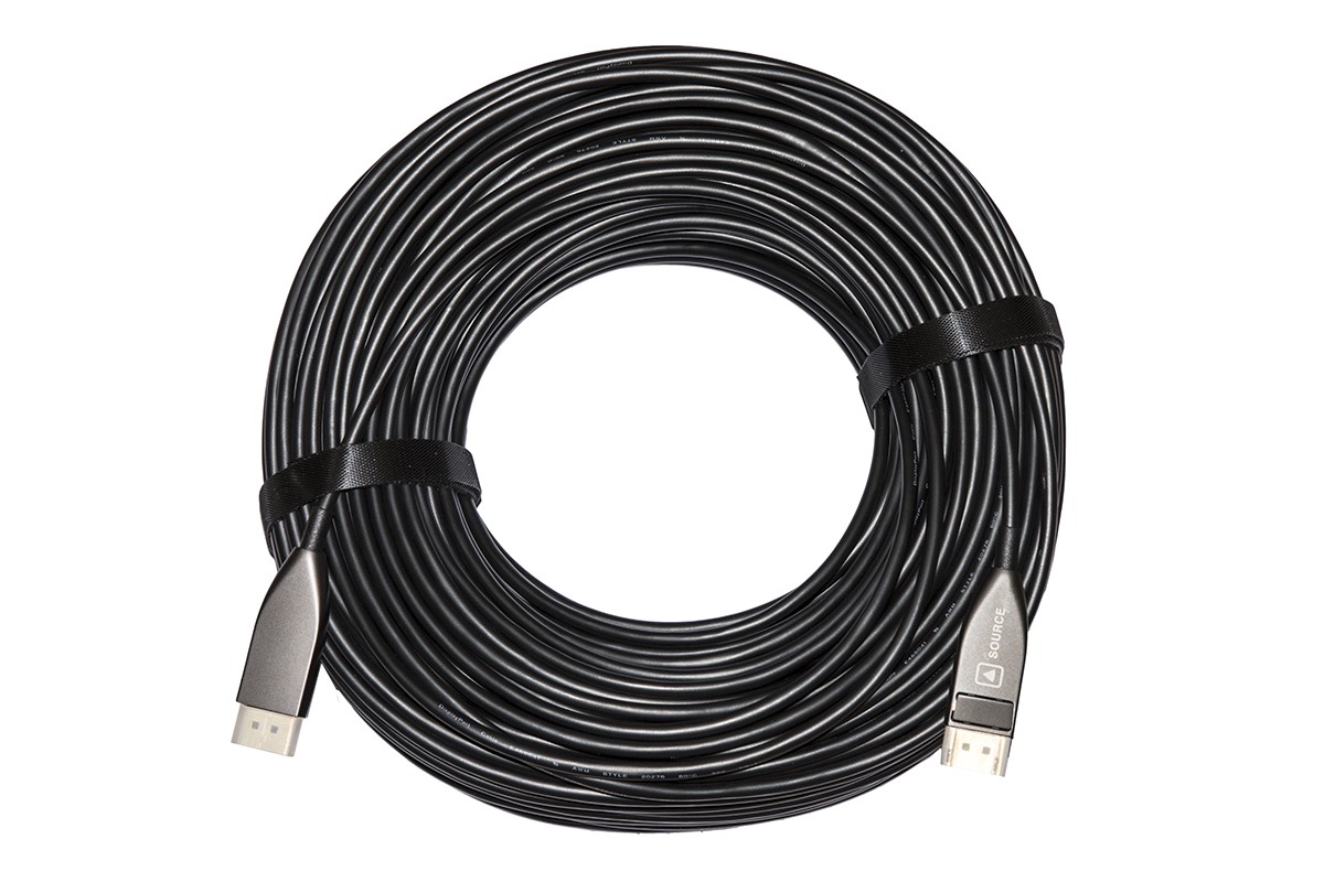 Cavo Video Aoc Fibra Ottica Collegamento Displayport 1.2 4K60Hz Ultra Hd Mt 70