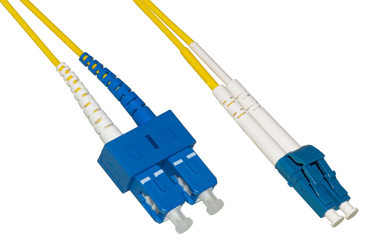 Cavo Fibra Ottica Lc A Sc Singlemode Duplex 9/125 Mt 1 Bending Insensitive Lszh