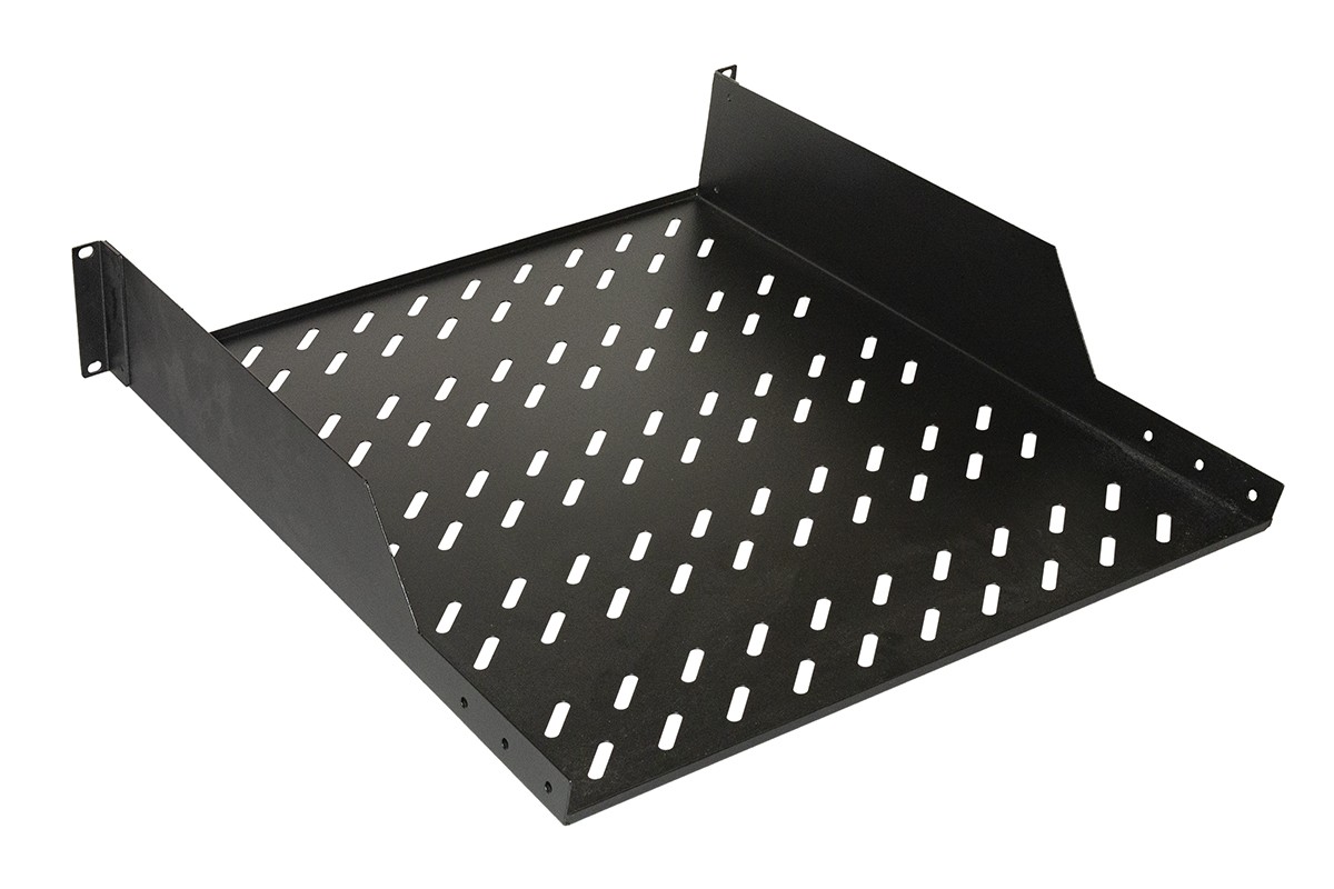 Ripiano Per Armadio 19 1 Unita' Profondita' 550 Mm. (Universale) 2 Attacchi (Frontali) Colore Nero