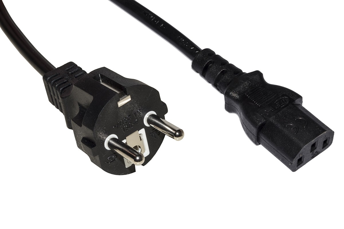 Cavo Alimentazione Schuko - Presa Iec C13 Dritta Mt.1.2