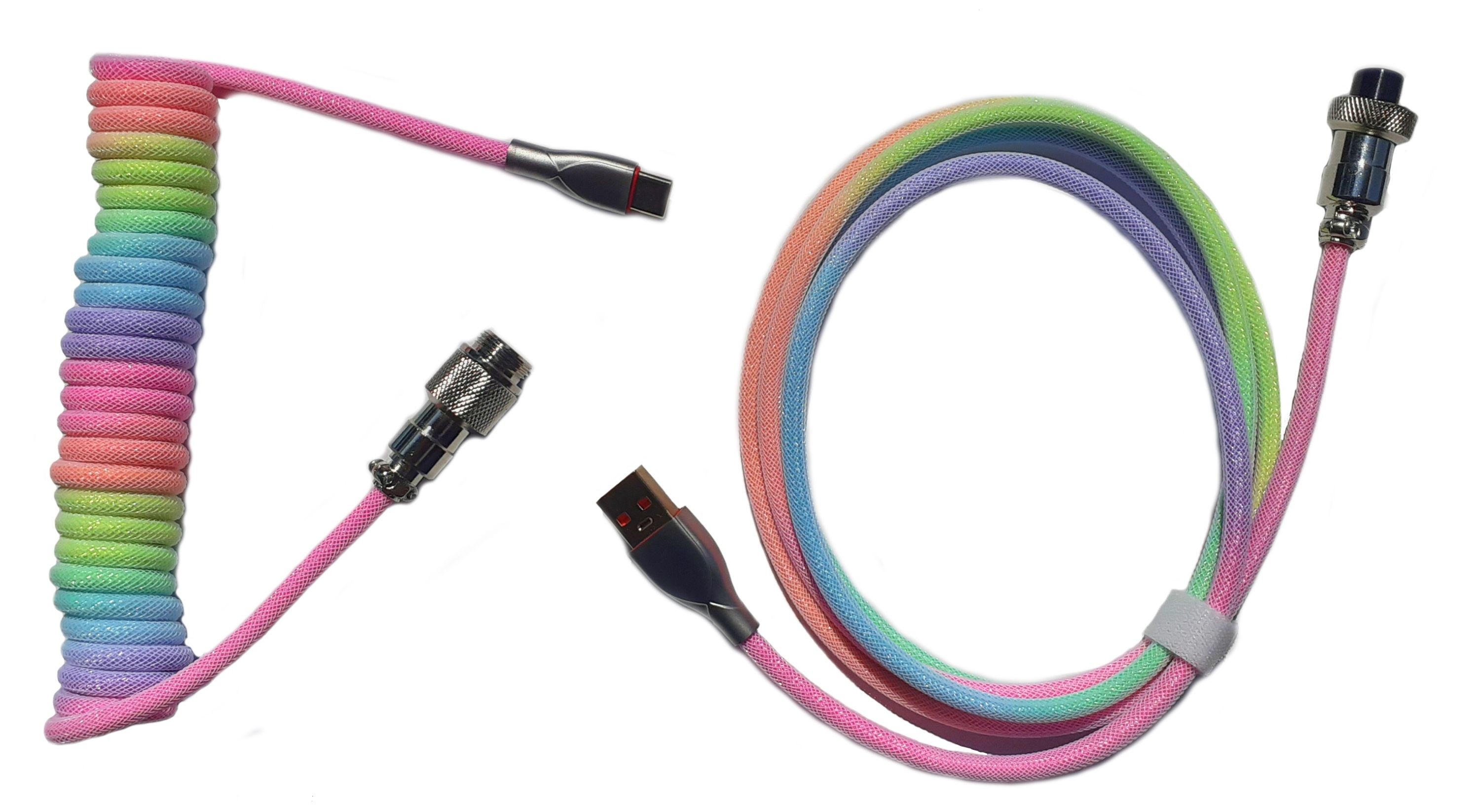 Coppia Cavi Aviator Usb Rainbow