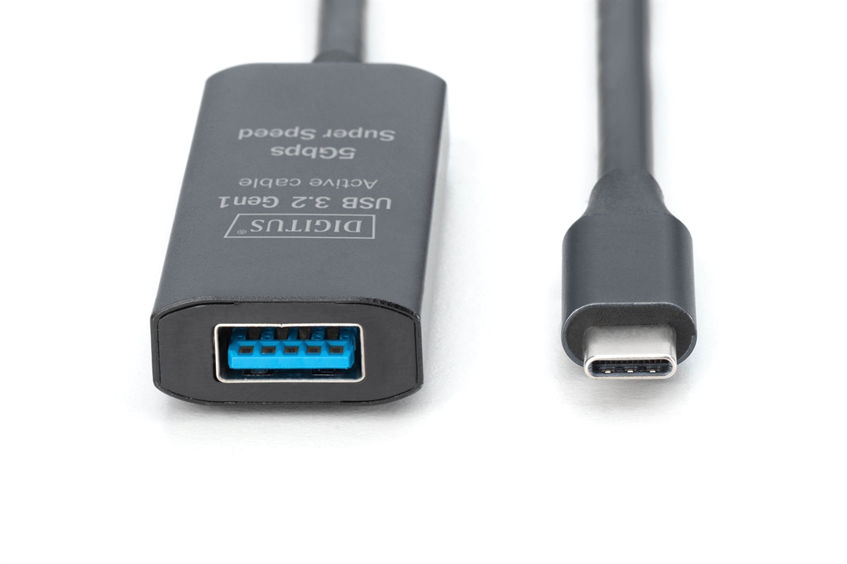 Cavo Di Prolunga Attivo Usb 3.2 Gen1 5G Usb-C - Usb-A 5 Mt