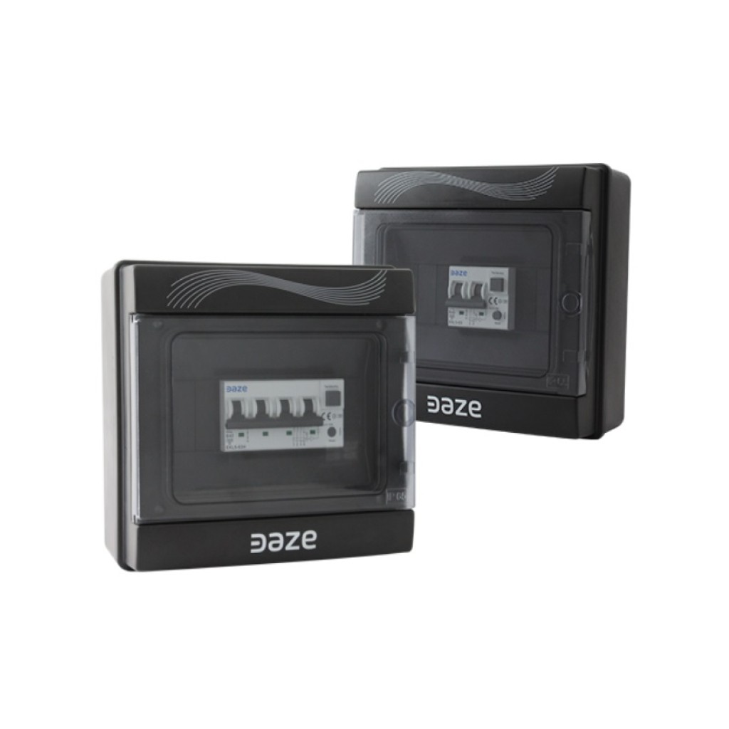 Daze Quadro Elettrico di Protezione compatibile con Dazebox Centralino 8 Moduli e Magnetotermico Differenziale Tipo A Monofase 230V 40A
