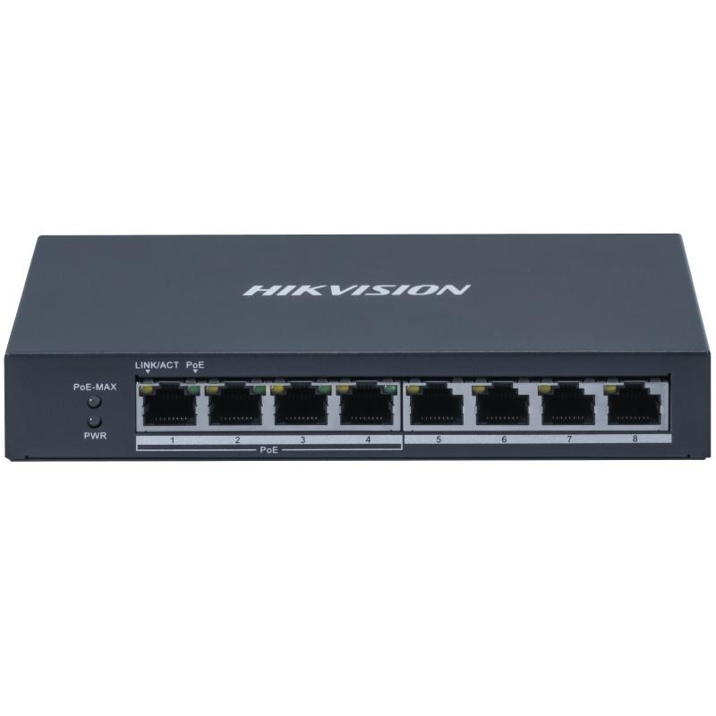 Hikvision Switch 4 Gigabit Poe Ports 4 Gigabit Rj45 802.3Af/At Poe Power Budget 60W