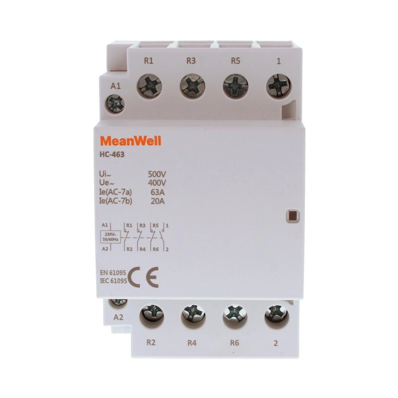 Contattore Meanwell 4P 3M 1No+3Nc 63A Ac 400V Ip20