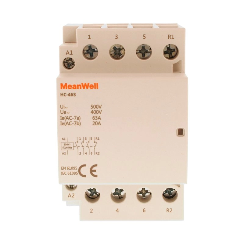Contattore Meanwell 4P 3M 3No+1Nc 63A Ac 400V Ip20