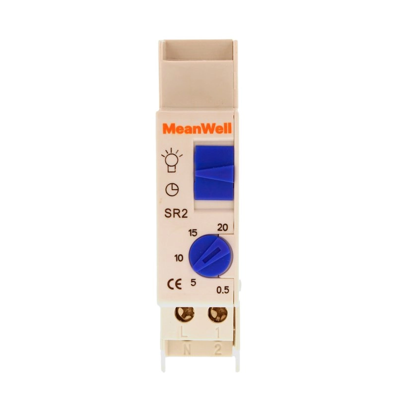Timer Temporizzatore Meanwell 1M Regolazione 05Min / 20Min 16A Ac 230V Ip20 Iec60730