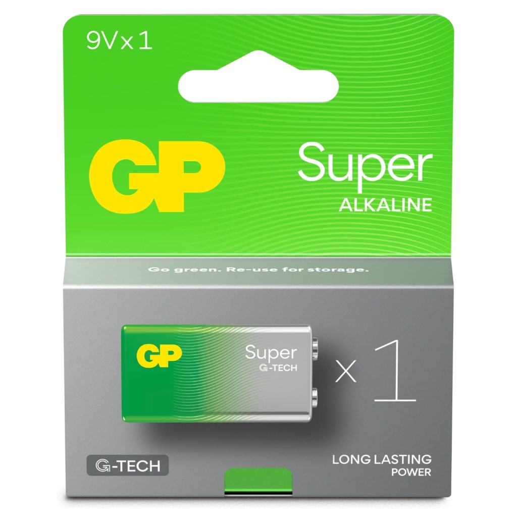 GP Battery Batteria Super Alcalina 9V / 1604A / 6LF22