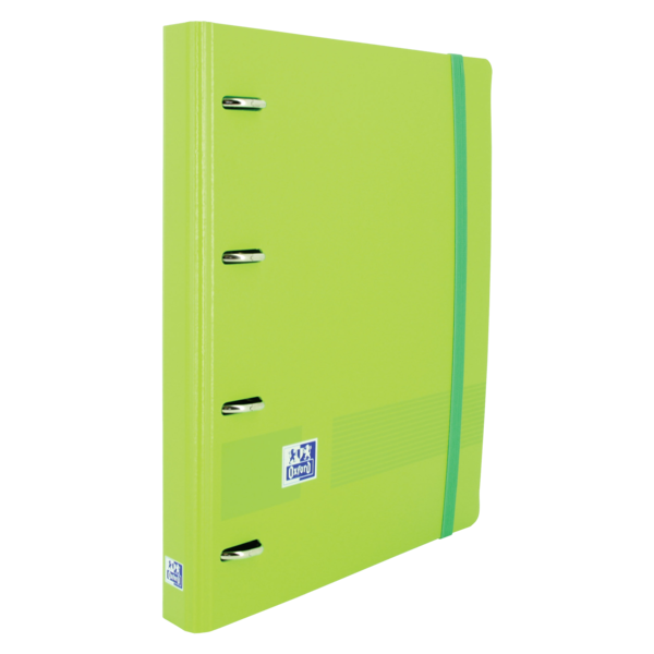 Raccoglitore europeo Oxford Live & Go A4+ in polyfoam - Dorso 45 mm - Anelli 4Dx35mm - Ricarica 5x5 - Colore verde