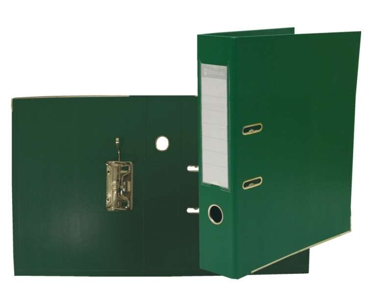 Cartella Bismark AZ in PVC Alta Resistenza - Porta Carte sul Dorso - Cartoncini Metallici sul Bordo Inferiore - Meccanismo a Leva - Formato Fº