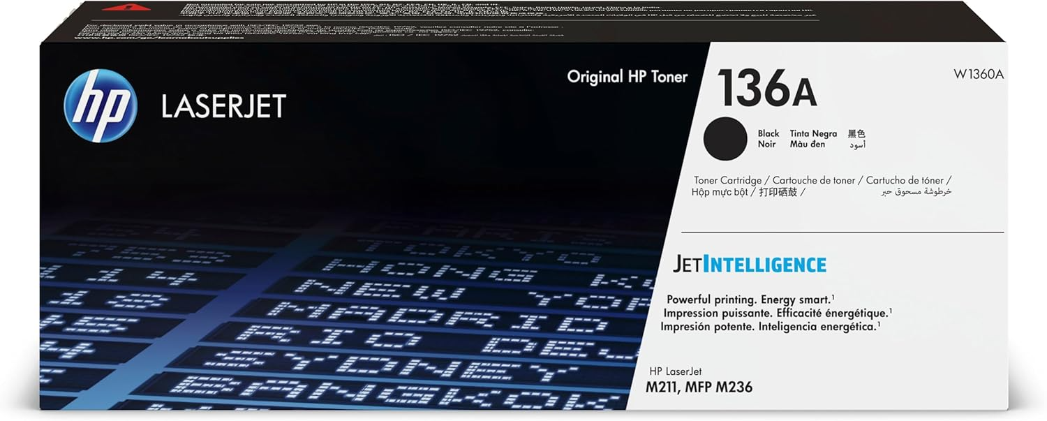 ORIGINALE HP toner nero W1360A 136A 1150 pagine