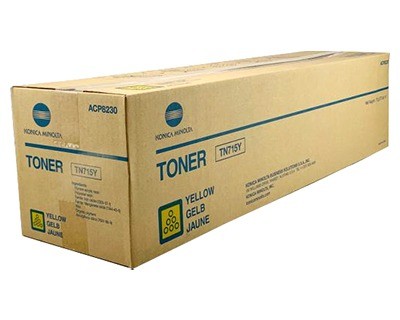 ORIGINALE Konica Minolta toner giallo ACP8250 TN-715Y 45000 pagine