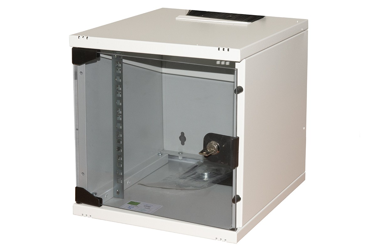 Armadio 6U 10 Mm 300Mx300 Porta Vetro Colore Grigio