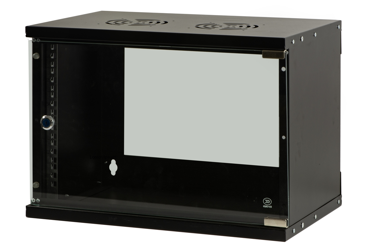 Armadio Rack 19 6 Unita' (A)350 X (L)500 X (P)320 Nero