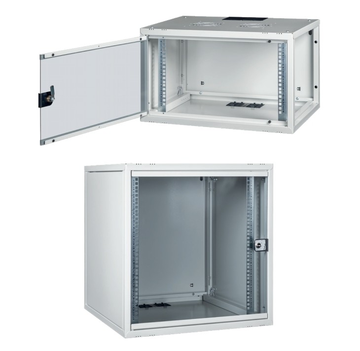 Armadio Rack 19 09U Profondita' 450 Mm Da Assemblare Grigio Disassemblato Serie Eavi