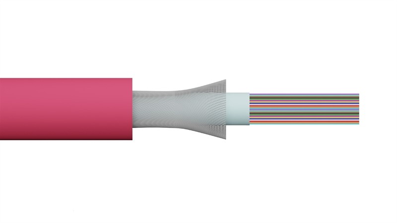 Cavo Fibra Ottica 24 Fibre Loose Om4 Antiroditore Lszh Classe B2Ca (Al Metro)