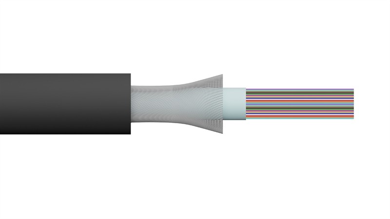 Cavo Fibra Ottica Loose Tube 24 Fibre Om4 Outdoor Interramento Diretto (Al Metro)