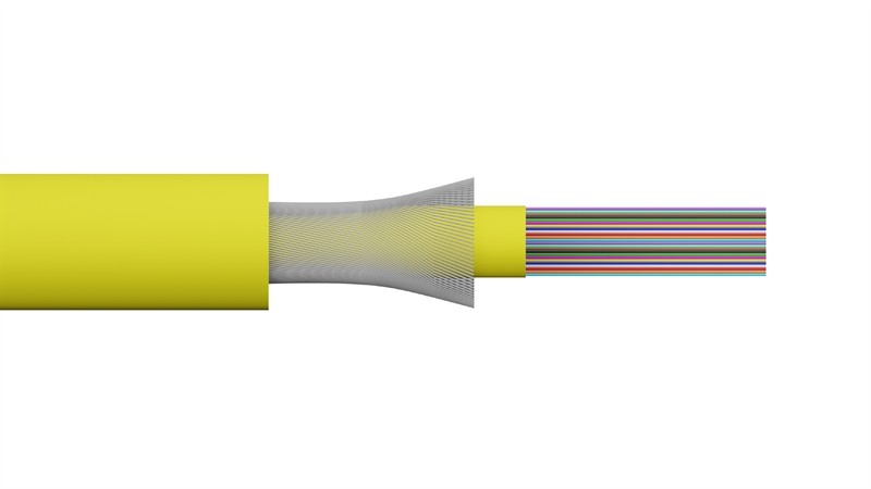 Cavo Fibra Ottica 24 Fibre Loose Os2 Antiroditore Lszh Classe B2Ca (Al Metro)