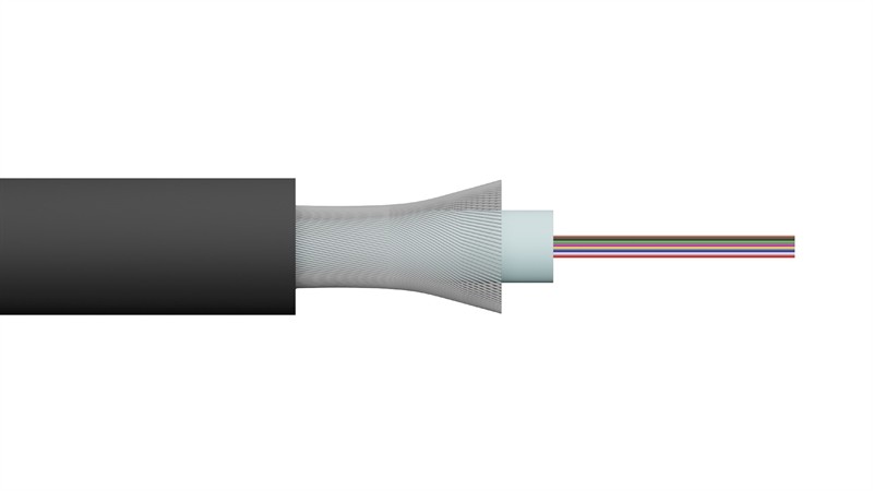 Cavo Fibra Ottica Loose Tube 8 Fibre Om4 Outdoor Interramento Diretto (Al Metro)