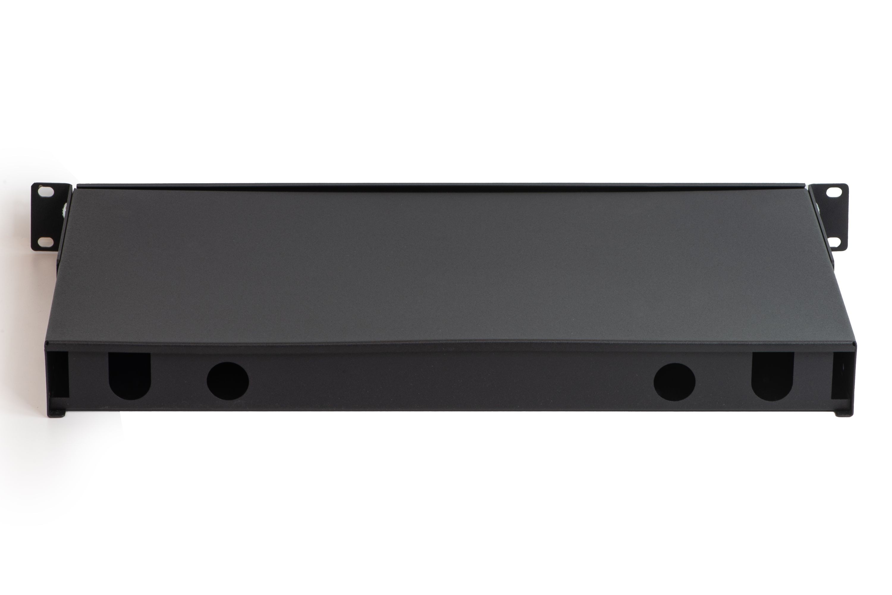 Cassetto Fibra Ottica 12 Porte Per Adattatori Lc Duplex E Sc Simplex 1 Unita' Per Installazione 19 Nero (Vuoto)