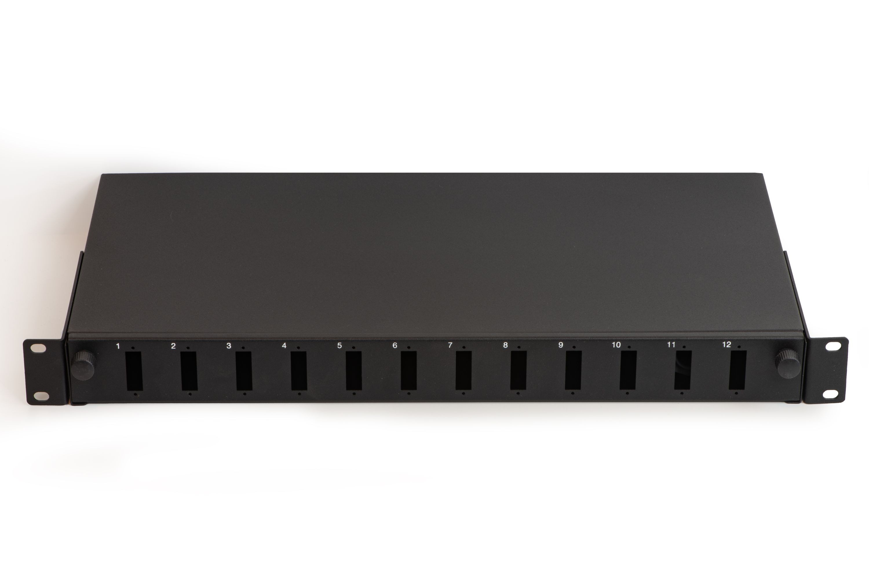 Cassetto Fibra Ottica 12 Porte Per Adattatori Sc Duplex 1 Unita' Per Installazione 19 Nero (Vuoto)