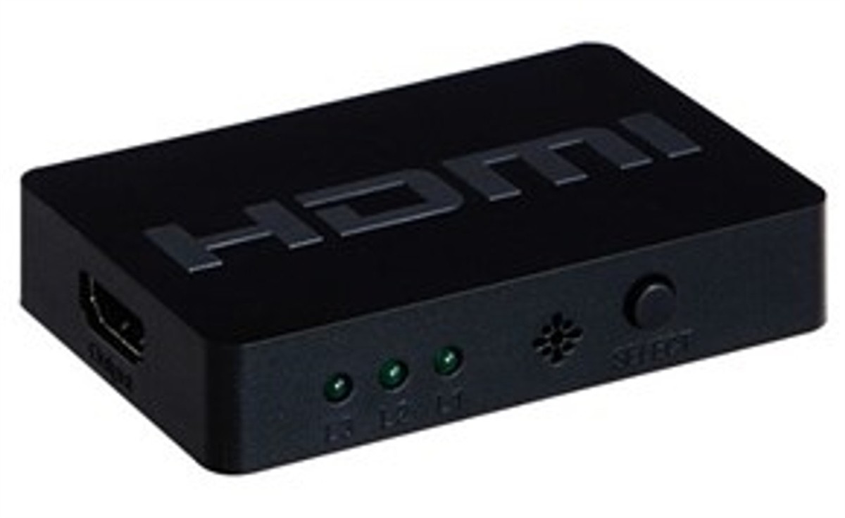 Mini Switch Hdmi 4Kx2K@30Hz Con 3 Porte Con Telecomando