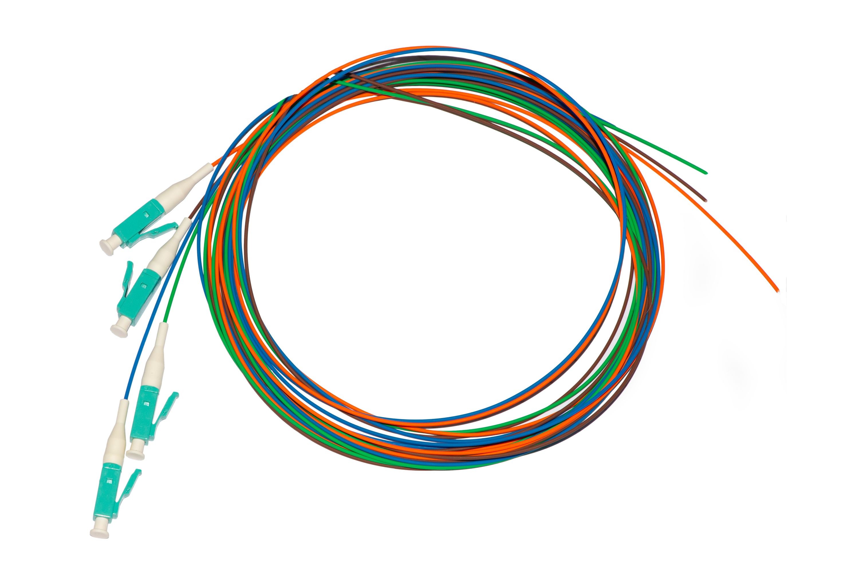 Confezione 4 Pigtail Mt 2 Connettore Lc Simplex Multimode Om3