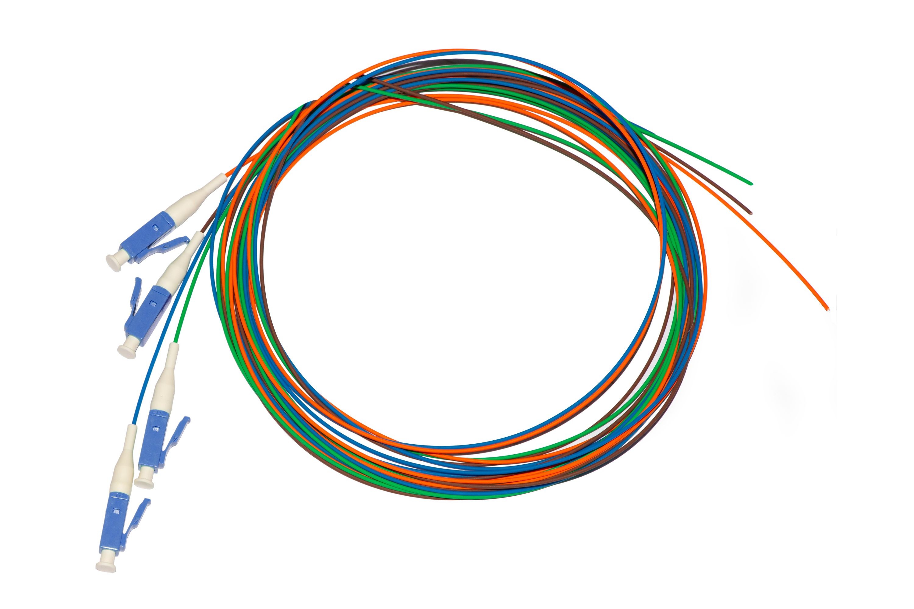 Confezione 4 Pigtail Mt 2 Connettore Lc Simplex Singlemode Os2