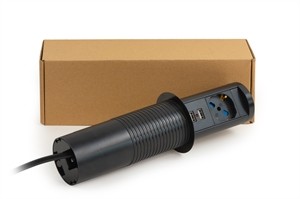 Multipresa Da Tavolo Estraibile Con Una Porta Universale Ita/Schuko Caricabatterie Senza Fili E 2 Porte Usb