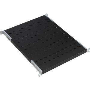 Ripiano Universale Per Armadio Rack 19 Allungabile 570 Mm Con 4 Agganci Nero