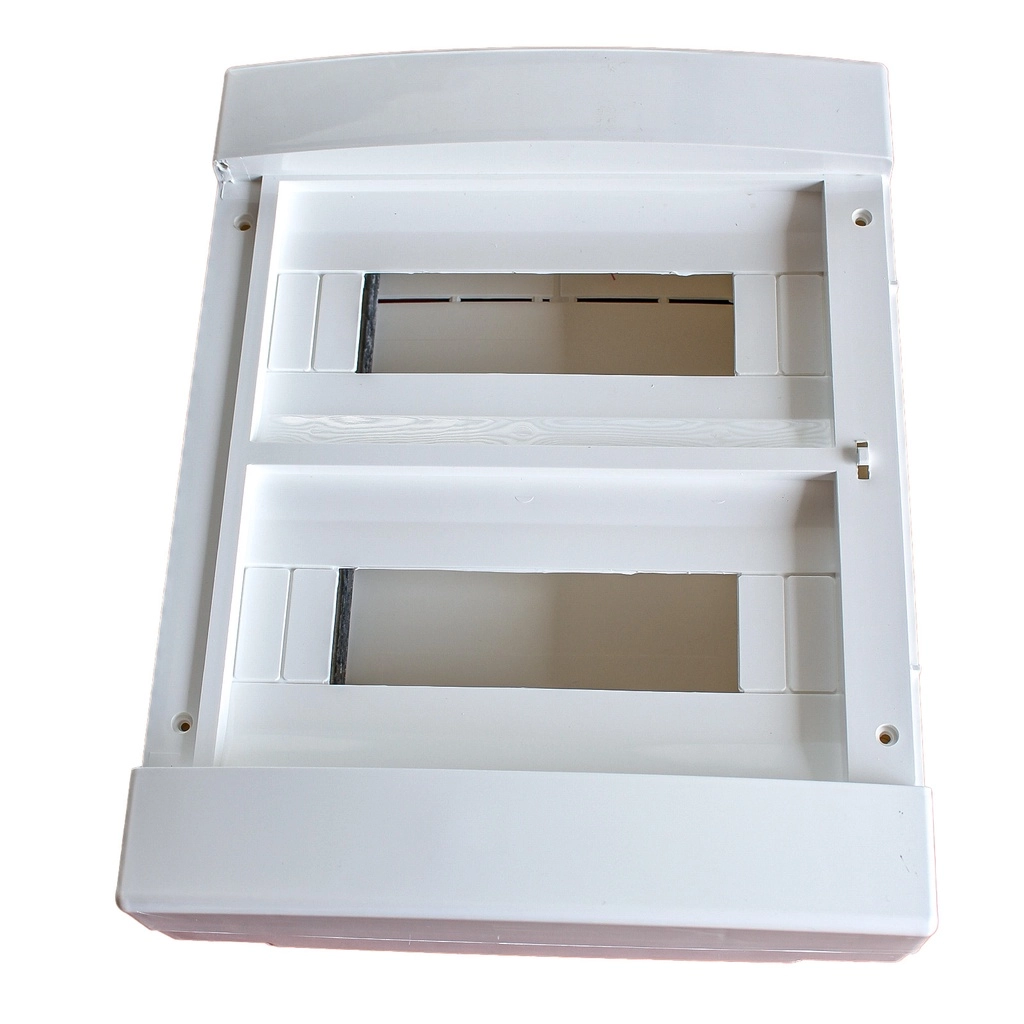 Centralino Da Parete Meanwell Senza Portello 24 Moduli Grigio Ral 7035 250X340X95Mm Ip40