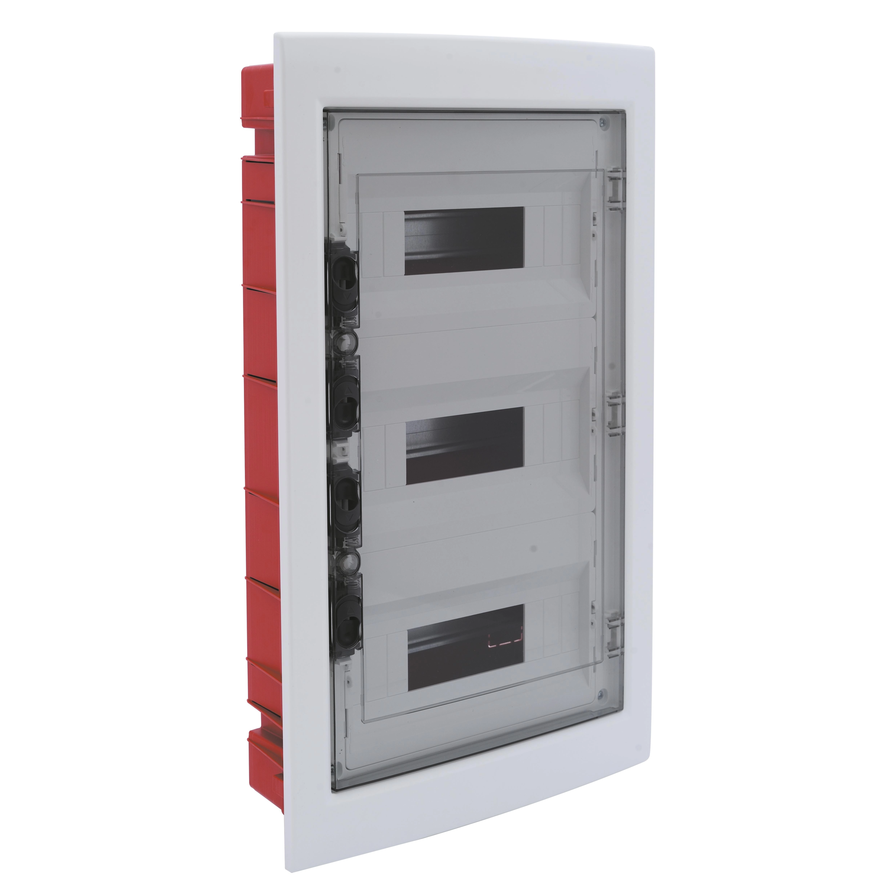 Centralino Da Incasso Meanwell Con Telaio Estraibile 36 Moduli 460X500X80Mm Bianco E Portello Fum?