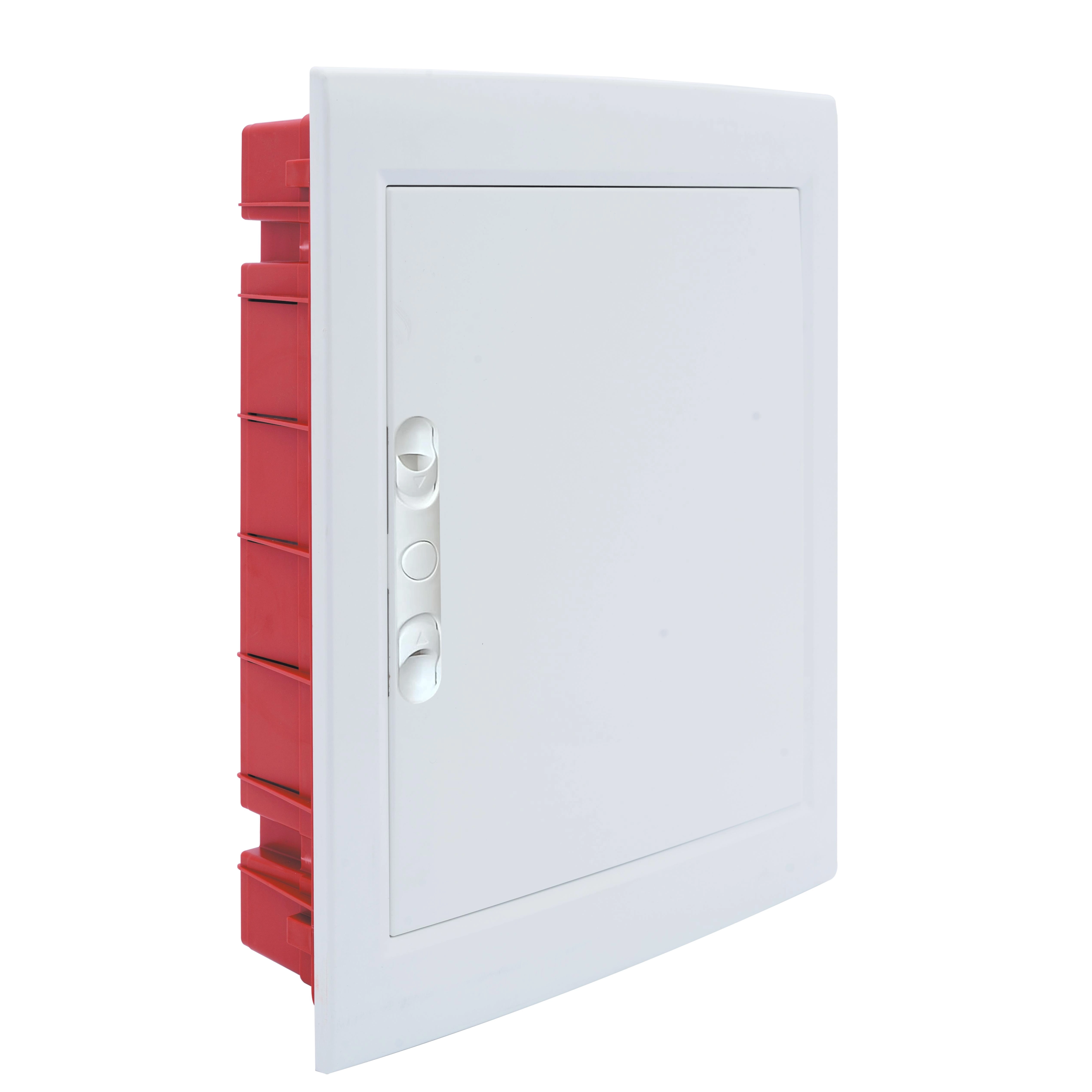 Centralino Da Incasso Meanwell Con Portello Cieco E Telaio Estraibile 24 Moduli 460X500X80Mm Bianco