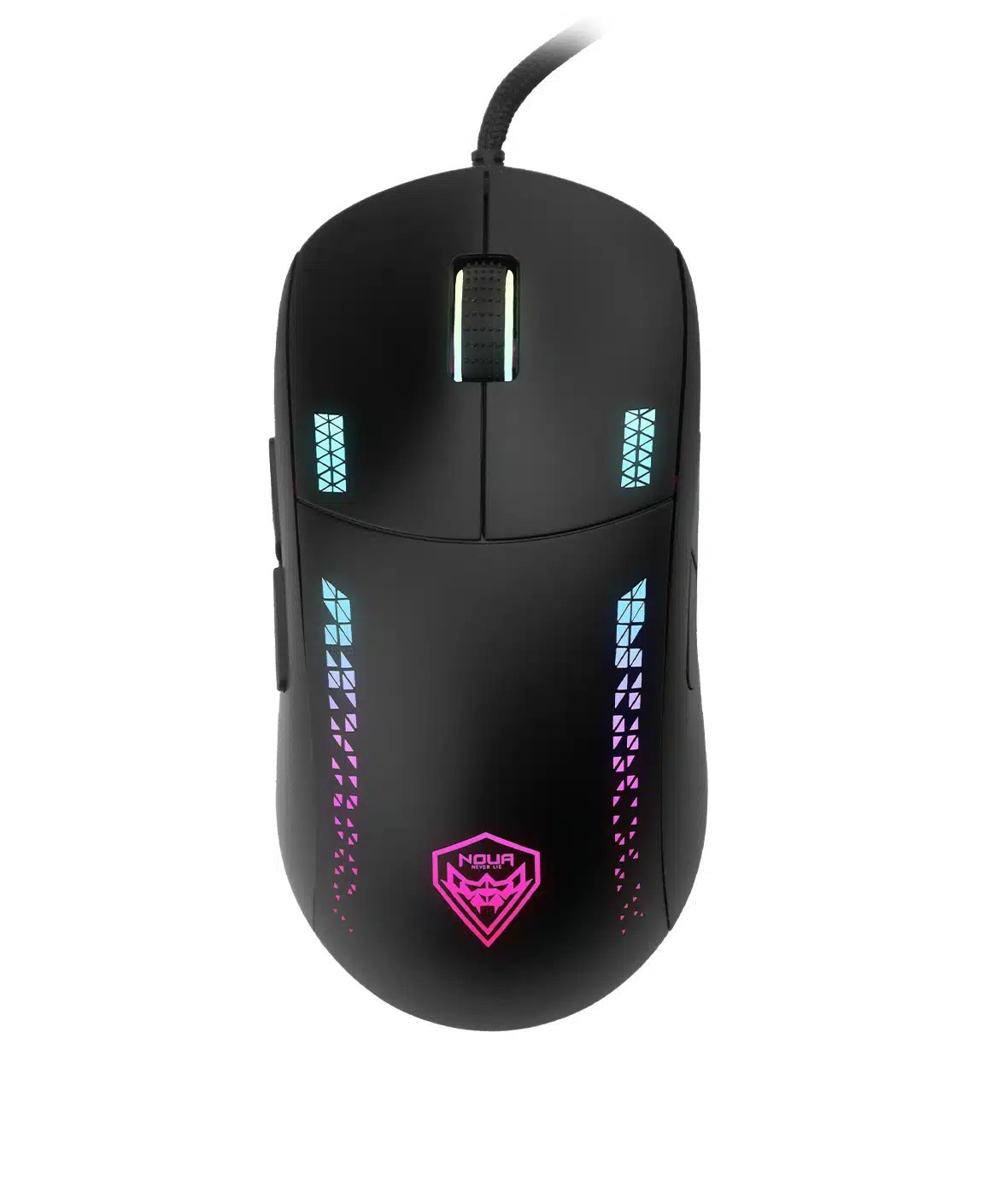 Noua Mouse Gaming Myst Cavo Usb Bianco Icon Illuminazione