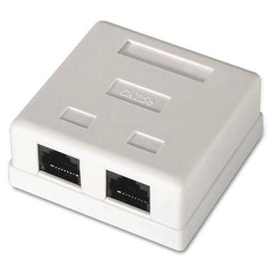 Presa di rete nanocable RJ45 Cat.6 UTP 2 prese