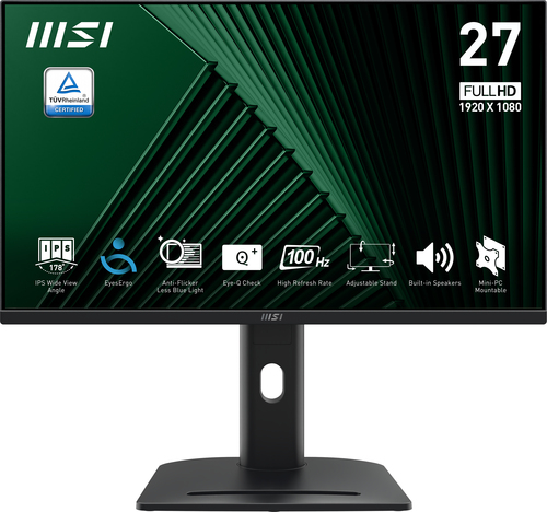 Msi Monitor 27 Led Ips 16:9 Fhd 1Ms 100Hz Pivot Vga/Hdmi Multimediale