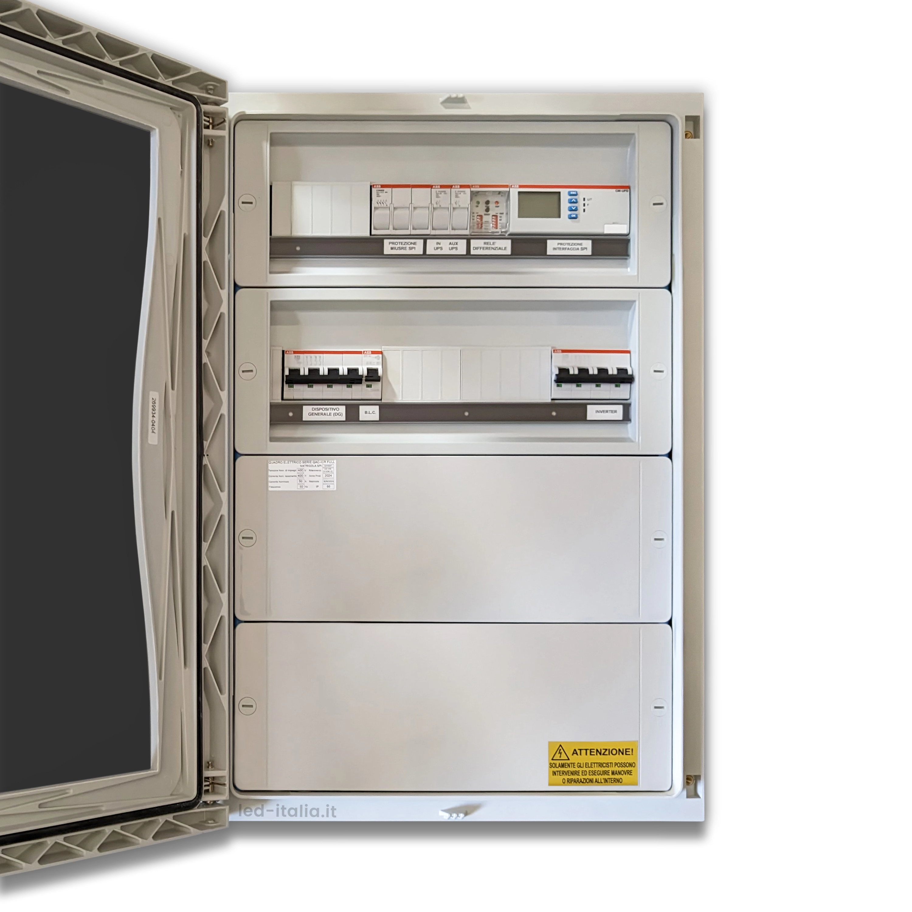 Quadro Ac Trifase 30Kw - 50A 400V - Ip66 36 Moduli Con Imtd