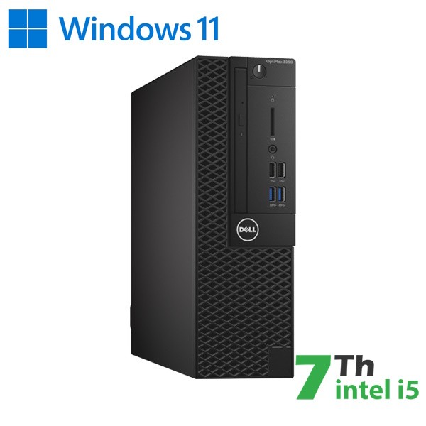 RINOVO DELL PC REFURBISHED OPTIPLEX 3050 7050 SFF I5-7X00 DDR 16GB SSD 480GB W11P NO DVD GRADE A 1Y