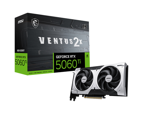Msi Vga Geforce Rtx 5060 Ti Rtx 5060 Ti 8G Ventus 2X Plus 8Gb Gddr7 Hdmi/Dp*3 Atx Dual Fan